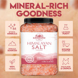LA SALT CO Kashmir 5 Lbs Pink Himalayan Salt Bulk Jar, Coarse | 100% Pure, Food Grade with 84 Trace Minerals | Kosher Certified, Vegan, Non-GMO