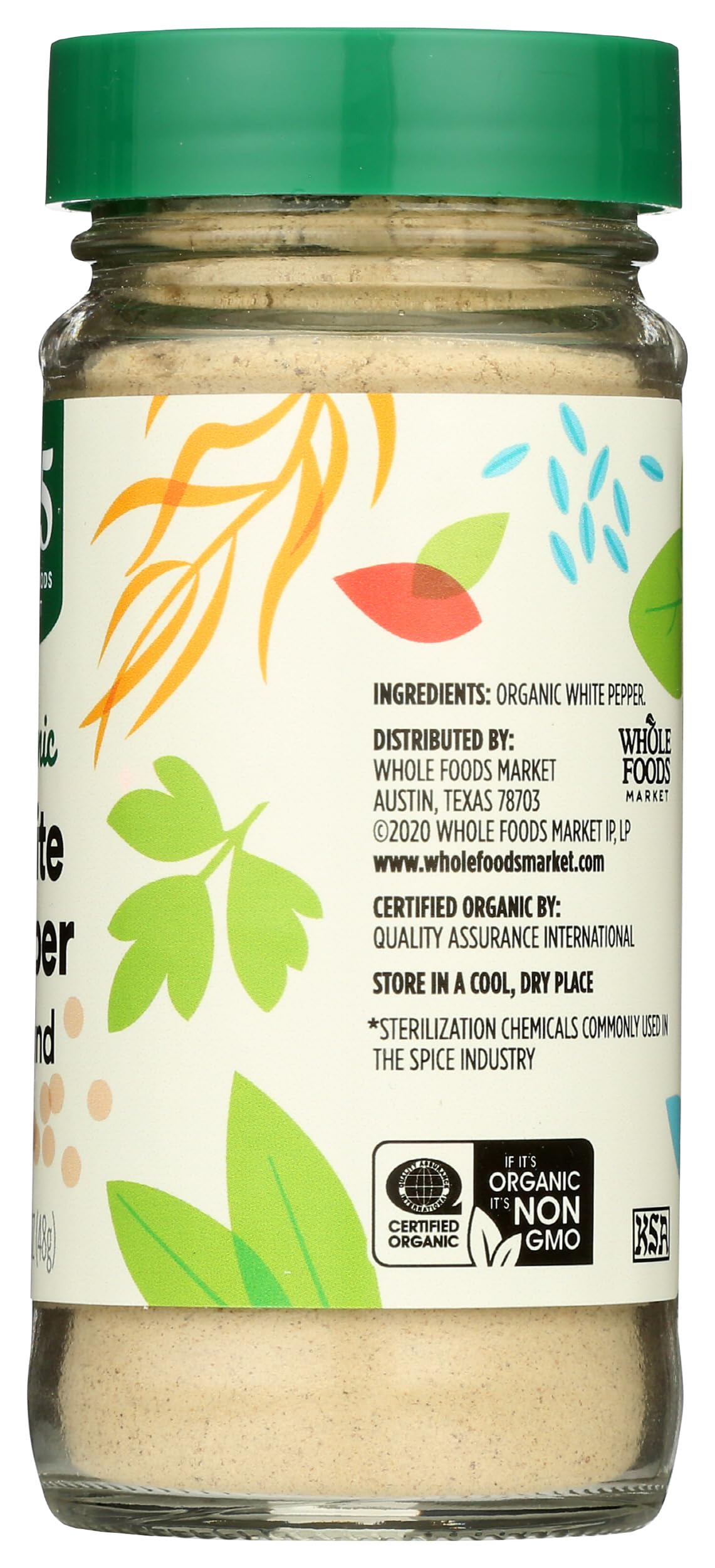 365 by Whole Foods Market, Organic White Pepper Ground, 1.69 Ounce