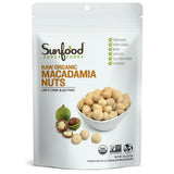 Sunfood Superfoods Raw Organic Macadamia Nuts - Macadamia Nuts Unsalted for Milk, Baking, Cooking, Trail Mix, Cookies, & More, USDA Organic, Vegan