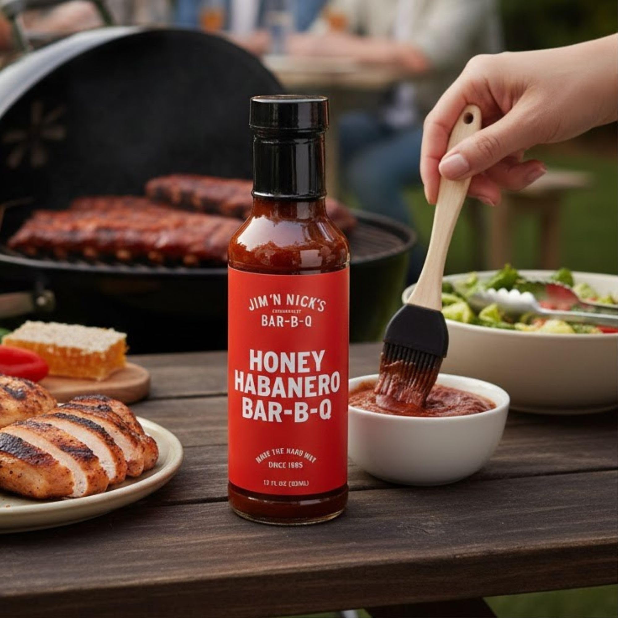 Jim N Nicks World Famous Southern Recipe Bar-B-Q Sauce - A Southern Original (Habanero)