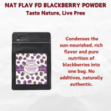 NAT FLAV Freeze Dried Blackberry Powder - 100% Natural, No Added Sugar, No Additives | 7oz | Vibrant Superfood for Smoothies, Baking & Natural