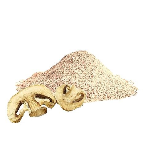 Essential Spice White Button Mushroom Powder - Mild Umami Flavor, Finely Ground - Ideal for Soups, Sauces, Broths, Seasoning Blends & Everyday Cooking