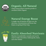 Chérie Sweet Heart Organic Matcha Powder - Matcha Green Tea Powder For Cooking, Baking, Latte, Smoothie, Hot & Iced Drinks - Antioxidant-Rich, Helps
