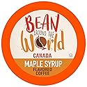 BEAN AROUND THE WORLD Flavored Coffee Compatible With 2.0 Keurig K Cup Brewers, Maple Syrup, 40 Count