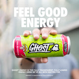 GHOST Energy Drink - 12-Pack, Warheads Sour Watermelon, 16oz - Energy & Focus & No Artificial Colors - 200mg of Natural Caffeine, L-Carnitine