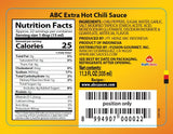 ABC Extra Hot Sambal Chili Sauce, Stir Dipping Indonesian BBQ, 11.3oz / 335ml (Pack of 2)