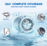 Washing Machine Cleaner Tablets and Deodorizer: 24 Pack Laundry Machine Tub Descaler Cleaner, Deep Cleaning Household Pods for HE Front Loader Top