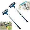 2-in-1 Multi-Purpose Cleaning Brush, Window Screen Cleaner Tool with Squeegee, Mesh Screen Cleaner, Cleaner Tool for Window, Door, Porch Screens (2PCS