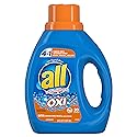 All Stainlifters Laundry Detergent Liquid with OXI Stain Removers and Whiteners, Fresh, 20 Loads, 36 Fl Oz
