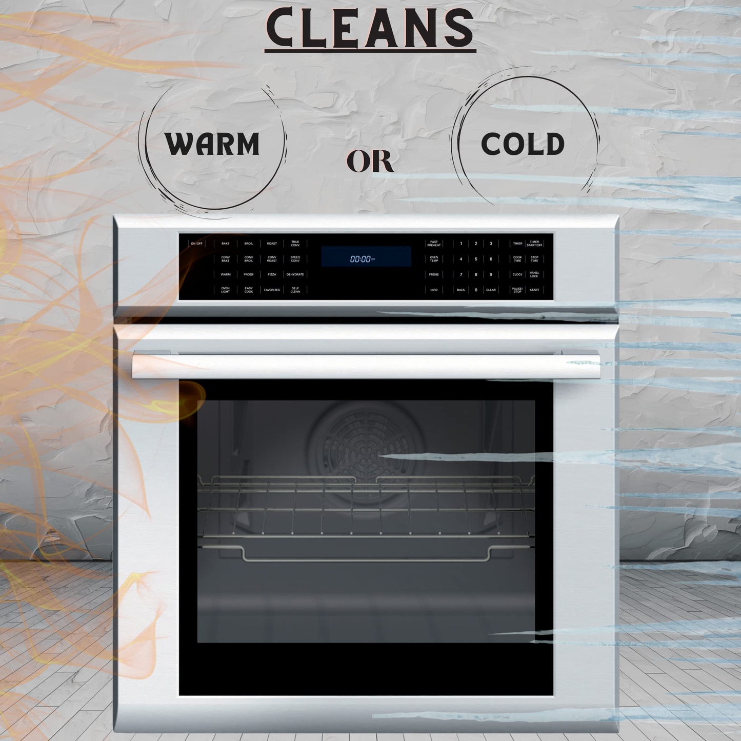 Blysk Oven & Grill Cleaner 18 oz (D895) heavy duty, fast penetrating, oil & grease remover