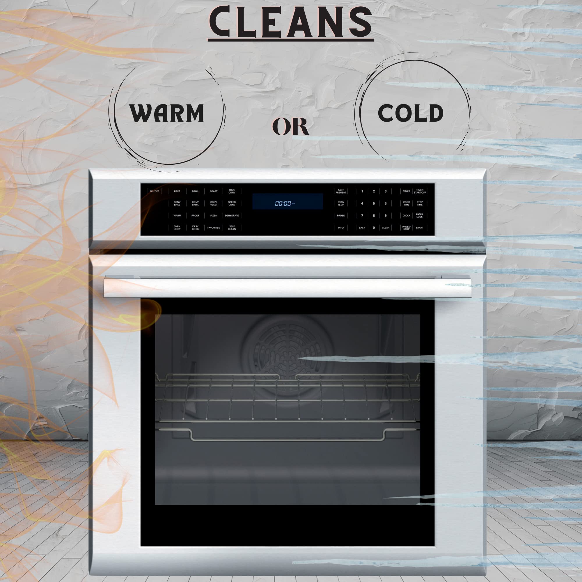 Blysk Oven & Grill Cleaner 18 oz (D895) heavy duty, fast penetrating, oil & grease remover