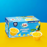 Dole Pineapple Tidbits with No Sugar Added - Dole Fruit Bowls Snacks - 4 oz Fruit Bowls - 12 Pack