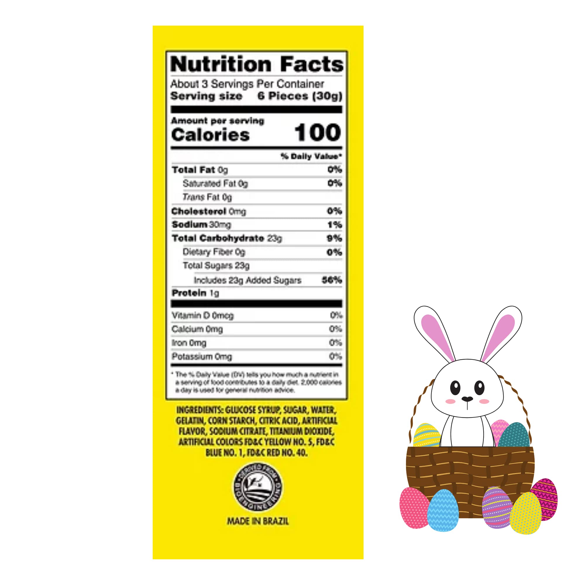 Peeps Gummies Candy 3.75oz Bag Chick and Bunny Shaped Gummies Easter Basket Candy