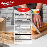 Francine Organic Wheat Flour, T55 Bio French Flour from France with Lower Gluten Content, Makes Great Breads, Pastries and Desserts, 35.3oz/1 kg (Pack
