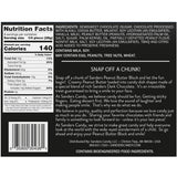 Sanders Dark Chocolate Covered Peanut Butter Block, Gift Box of 2 Individually Wrapped 4 oz Blocks