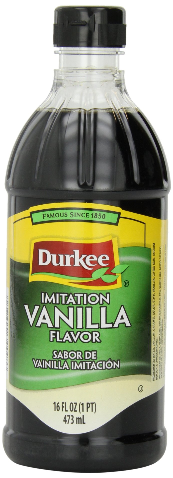Durkee Vanilla Flavor Imitation, 16-Ounce Container (Pack of 6)