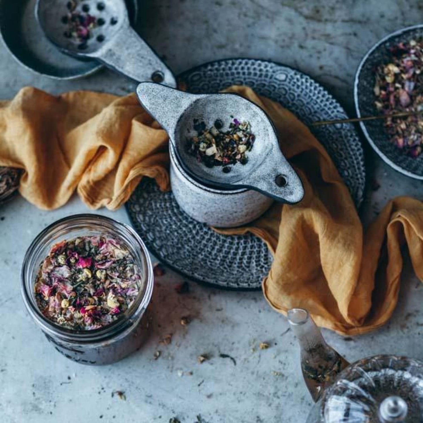 Anima Mundi Apothecary Calm Stress Relief Tonic Tea - Loose Herbal Blend Tea with Chamomile, Rose and Ashwagandha (2oz / 57g)