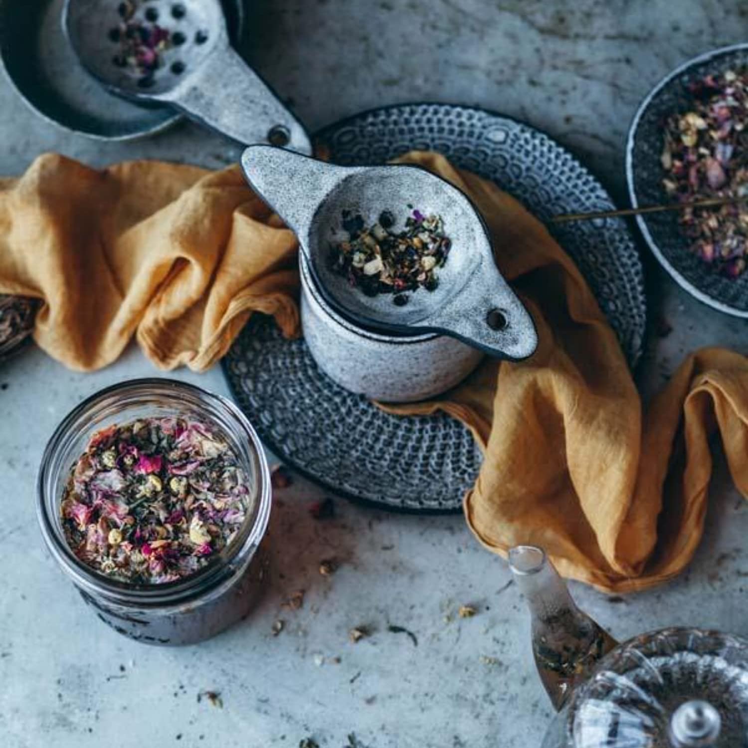 Anima Mundi Apothecary Calm Stress Relief Tonic Tea - Loose Herbal Blend Tea with Chamomile, Rose and Ashwagandha (2oz / 57g)