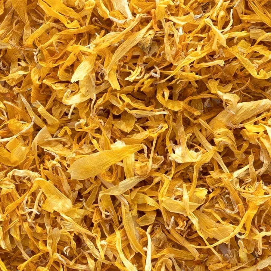 Frontier Co-op Dried Calendula Flower Petals, 8 oz, Bulk Bag - For Herbal Teas, Culinary Use, and DIY Skincare