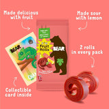 BEAR YoYo Fruit Rolls Variety Pack - 5 Pack Natural Fruit Snacks - Raspberry (2), Pear Apple Tropical Mix (2), Strawberry & Apple (1) - Vegan, Gluten