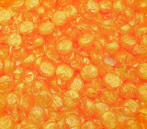 BUTTERSCOTCH Hard Candy Discs 5 lb - Bulk Bag, Individually Wrapped, Sweet Gourmet Candies, Old Fashioned