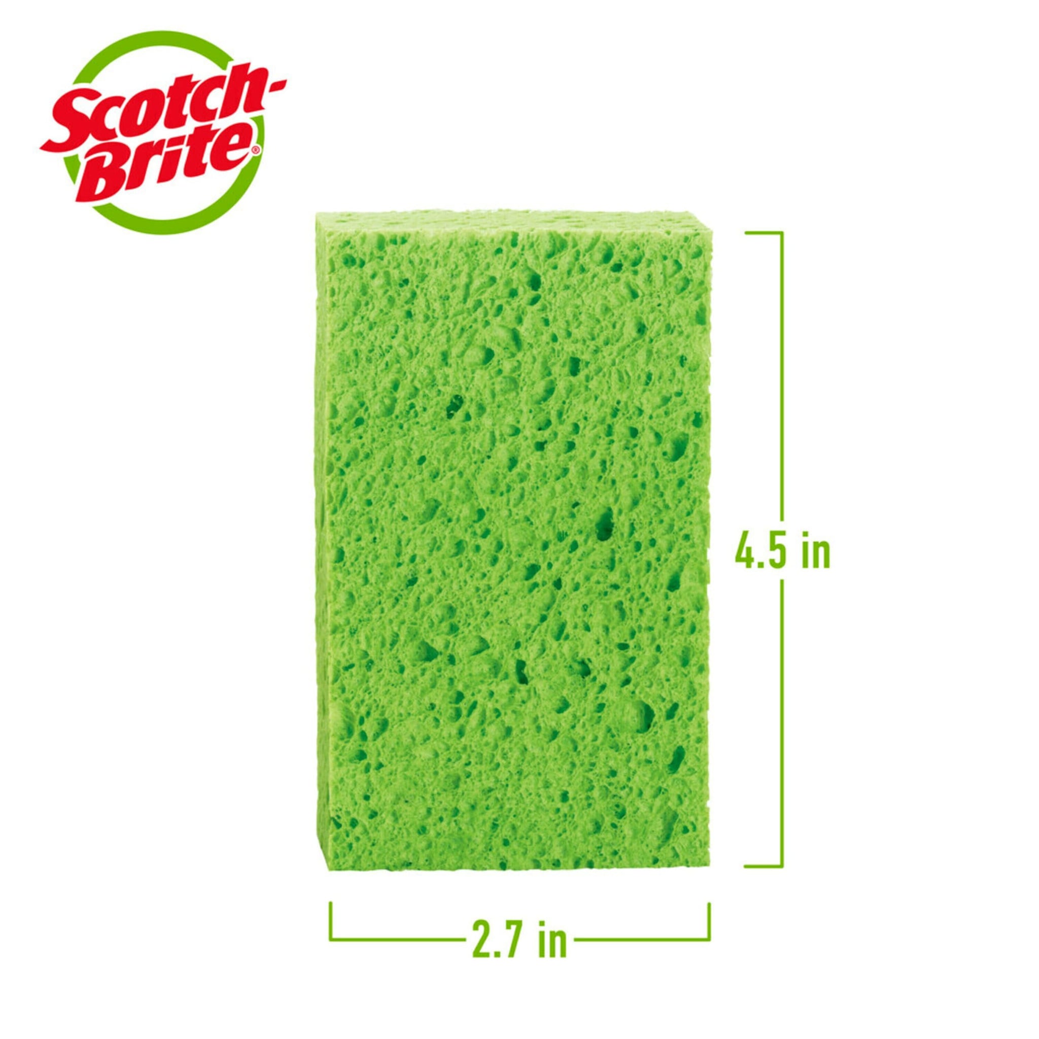 Scotch-Brite Multi-Purpose Sponges, Highly Absorbent Dish Sponge for Cleaning of Non-Stick Cookware, Showers, and Coolers, 40 Kitchen Sponges