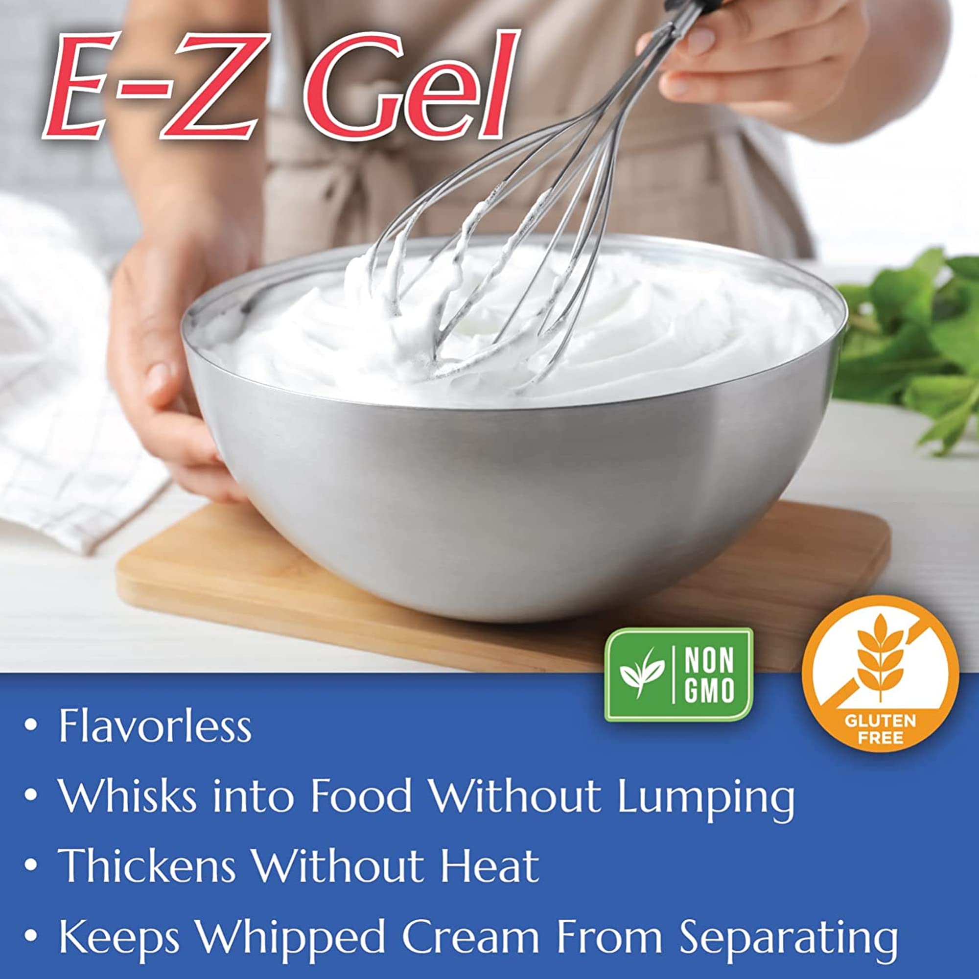 Cornaby's E-Z Instant Food Thickener Gel Gluten Free Soup and Sauce Thickening Granules 16 Oz Non Gmo All Natural Starch for Gravies Desserts Salad