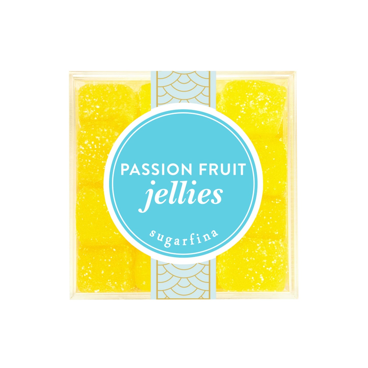 Sugarfina Passion Fruit Jellies Small Candy Cube, Gummies, 3.1 oz, 4 Count