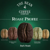 The Bean Organic Coffee Company 50/50 (Half Caff) French Roast, 50% Decaf, Dark Roast, Ground Coffee, 16-Ounce Bag, Café Molido Tostado Orgánico