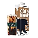 Wandering Bear Extra Strong Organic Cold Brew Coffee, Straight Black, 32 fl oz, 1 pack - Smooth, Organic, Unsweetened, Shelf-Stable, and Ready