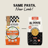 Al Dente Protein Pasta Cavatappi - 30g High Protein in 3.5oz Serving, Lower Carb, High Fiber. Cage-Free Eggs & Semolina. (Previously Carba-Nada