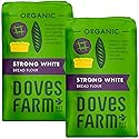 Doves Farm Organic Strong White Bread Flour 3.3 lb / 1.5 kg (Pack of 2) - High Protein British Baking Flour for Bread, Rolls and Sourdoughs | Kosher