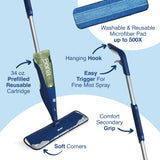 Bona Premium Motion Multi-Surface Floor Spray Mop - Includes Multi-Surface Floor Cleaning Solution and Machine Washable Microfiber Cleaning Pad