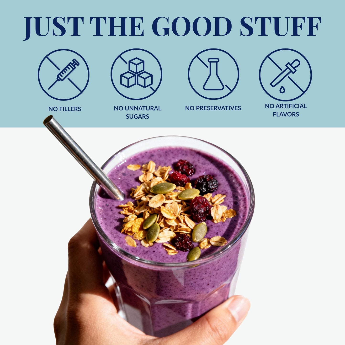 Sweet Diane’s Granola - Family Size (36 oz) Blueberry Almond Organic Granola, Low-Sugar, High-Fiber, Gluten-Free, Vegan, Delicious Breakfast and Snack
