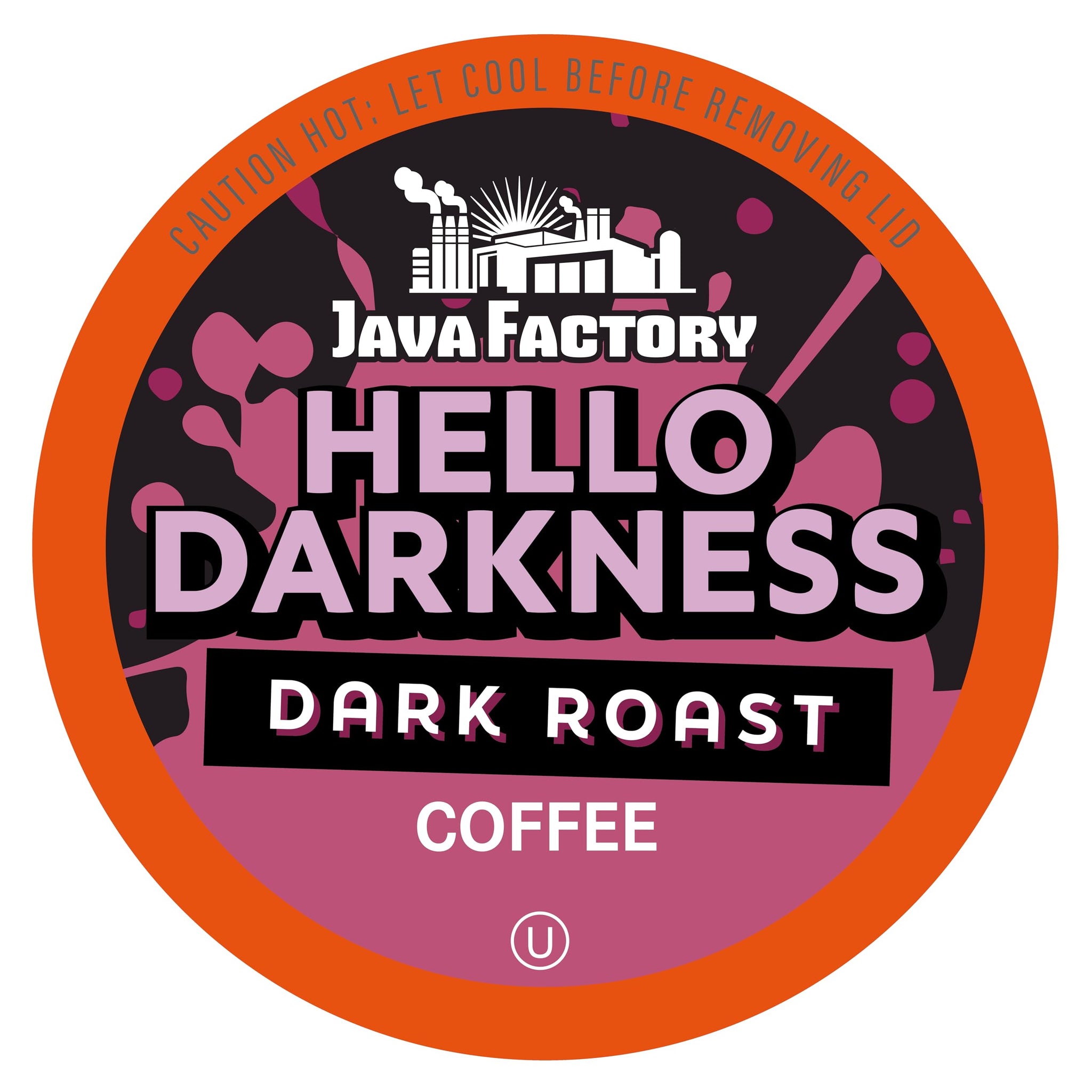 Java Factory Dark Roast Coffee Pods, Hello Darkness, 40 Count - Compatible with Keurig K Cup Brewers, Bold and Intense Coffee Flavor for Coffee