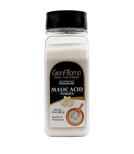 GranAroma Malic Acid, Tart Flavor, Ideal for Baking & Beverages (14 Ounce)