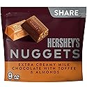 HERSHEY'S NUGGETS Milk Chocolate, Toffee and Almonds Candy Share Pack, 9 oz