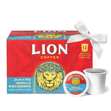 Lion Coffee Vanilla Macadamia Flavored Medium Roast Coffee Pods - Single-Serve Pods - Hawaiian Inspired Flavor - Arabica Coffee - Compatible