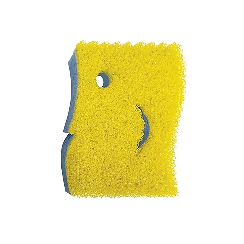 Scrub N Wipe Boss Sponge, by LOLA, Comparable to Popular Brand but 14.4% More Volume, Firm in Cold Water/Flexible in Warm Water, Made in USA, 1 Pack