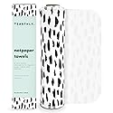 Earthly Co. Reusable Paper Towels - 10 Pack - Roll of Washable Cotton Cloth Paper Towels - Paperless Reusable Napkins Cloth Washable - Absorbent +