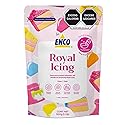 ENCO White Royal Icing Mix, Vanilla Flavor - Easy to Use, Just Add Water, Smooth & Glossy Finish, Fast Drying, Versatile for Cookie Decorating (1.1 lb