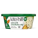 Kite Hill Spinach Artichoke Almond Milk Dip, 8 Ounces, Dairy Free, Gluten Free, Non-GMO, Vegan