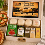 Pie Oh My Artisan Pizza Night Kit - 3 Pizza Dough Balls with Mozzarella, Tomato Basil Sauce, Pesto, Parmesan, Oregano & Hot Honey