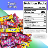 Candy Dispenser Refills, 1 lb (16oz) Variety Bag: Grape, Lemon, Strawberry Orange, Cherry, and Raspberry. Kids, Parties, Movie Theaters, Halloween