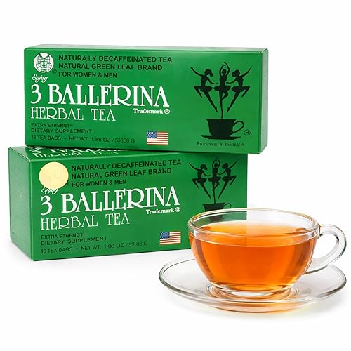 3 Ballerina Herbal Tea Drink Extra Strength Herbal, 18 Count (Pack of 2)