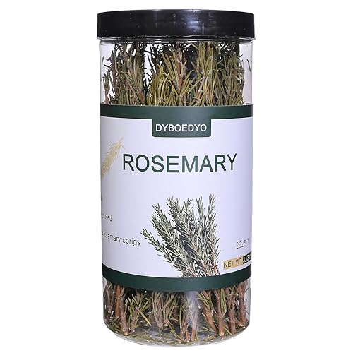 DYBOEDYO Dried Whole Rosemary Sprigs, 3.53oz(100g), 50~70 Rosemary Fresh Sprigs, Grade Dried Rosemary Sprigs for Baking & Beverages, Spices