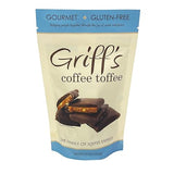 Griff's English Dark Chocolate Toffee, Individual Wrapped Squares, Gluten Free and Family Owned (4.5 Ounce, Coffee Toffee)