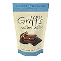 Griff's English Dark Chocolate Toffee, Individual Wrapped Squares, Gluten Free and Family Owned (4.5 Ounce, Coffee Toffee)
