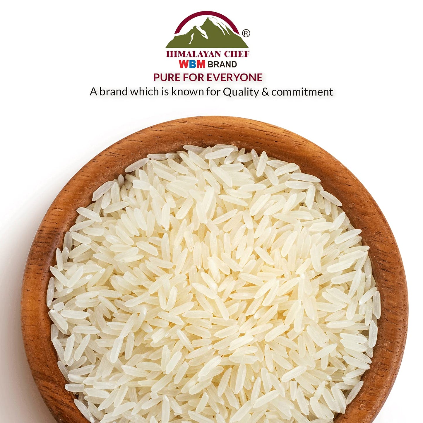 Himalayan chef White Basmati Rice 2 lbs (Pack of 2)