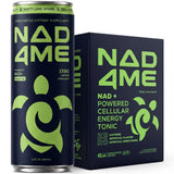 NAD4Me Minty Lime Cellular Energy Drink, Sparkling, Zero Caffeine, 4-Pack